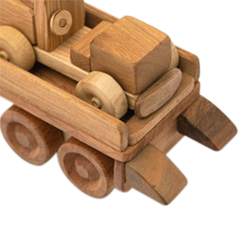 Wooden Tow Truck With Car - Alvara