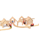 Wooden Train Station - Large Set