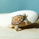 Wooden Turtle Mum & Hatchling - Brown