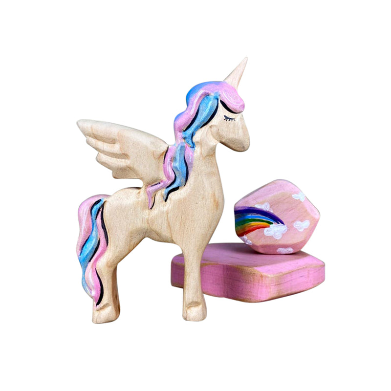 Wooden Toy Flying Unicorn
