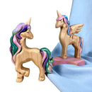 Wooden Unicorn Flying
