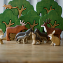 Wooden Wolf Standing