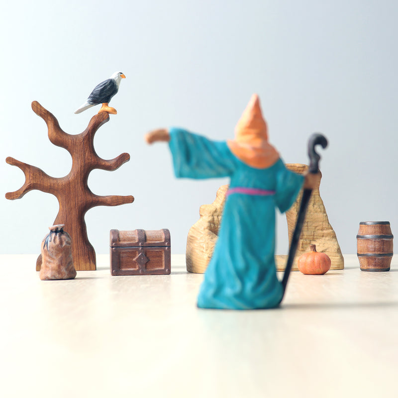 Wooden Toy Wizard Waldorf Wooden Figures Small World Play