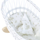 Wicker Doll Cradle - White