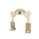 Wooden Wildlife Sanctuary Gate