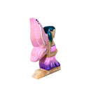 Wooden Fairy Kneeling - Pink