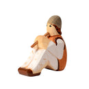 Wooden Shepherd With Flute