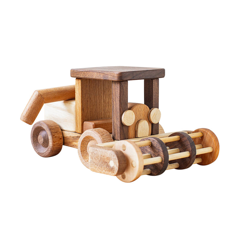 Wooden Toy Combine Harvester