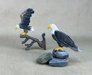 Wooden Bald Eagle - Perched