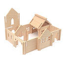 Wooden Village with Church - Large Set