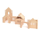 Wooden Village with Church - Large Set