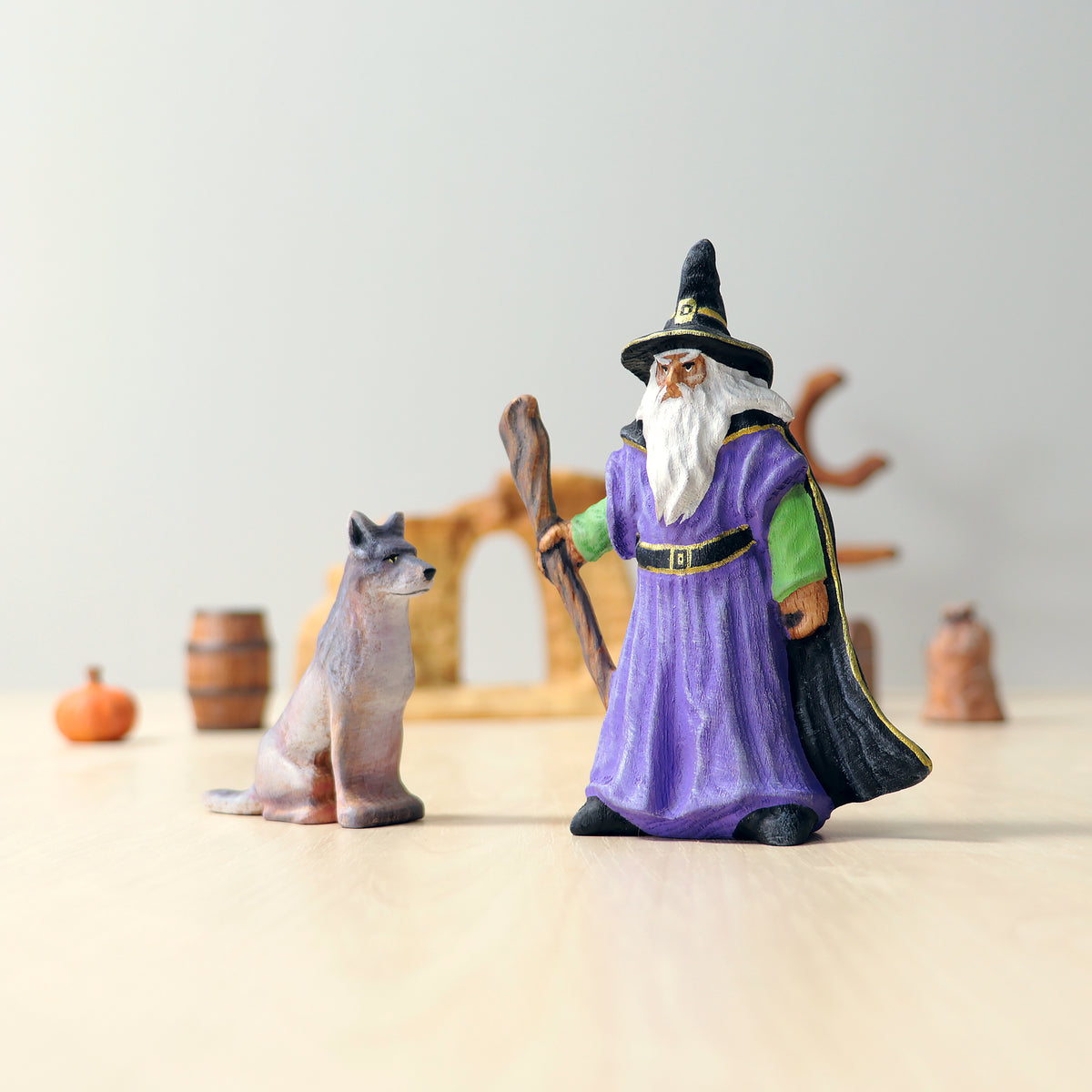 Wooden Toy Wizard | Wooden Play Figures | Noelino Toys
