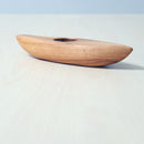 Wooden Eskimo With Canoe