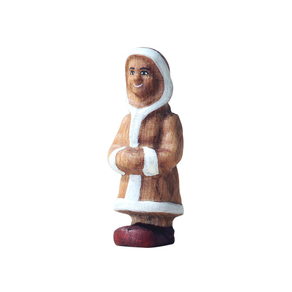 Wooden Eskimo Girl