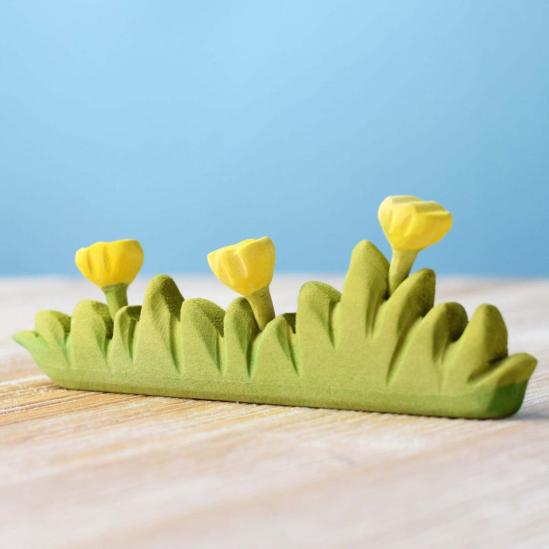Large Wooden Wildflowers - Yellow