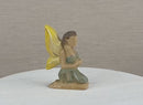 Wooden Fairy Kneeling - Yellow