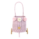 Wicker Market Buggy - Dusty Pink