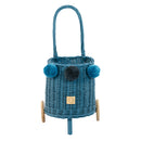 Wicker Market Buggy - Blue