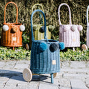 Wicker Market Buggy - Blue