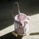 Wicker Market Buggy - Dusty Pink