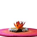 Round Campfire Play Mat