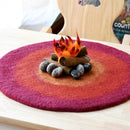 Round Campfire Play Mat