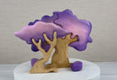 Wooden Oak Tree - Purple