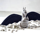 Felt Dragon - Grey & Blue