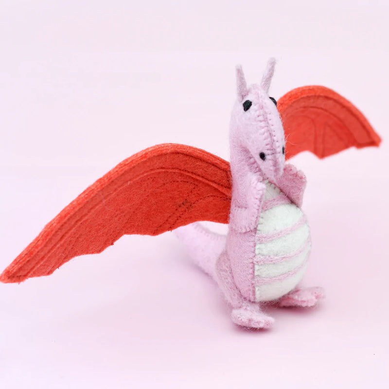 Felt Dragon - Pink