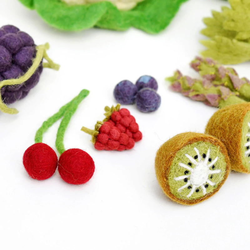 Felt Fruit & Vegetable Set - 15 Pieces