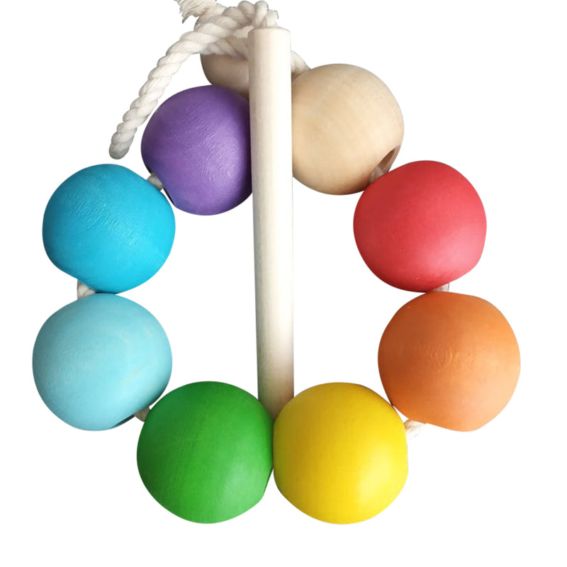 Wooden Lacing Toy - Rainbow
