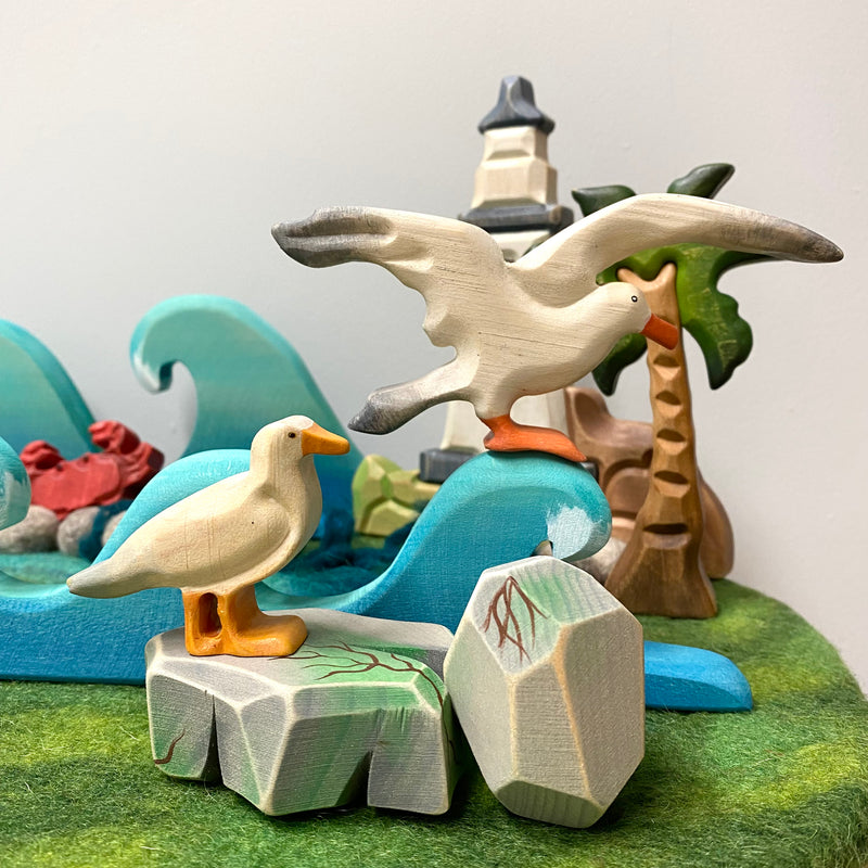 Wooden Toy Sea Gull, Wooden Animal Figures