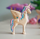Wooden Unicorn Flying