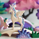 Wooden Fairy Bush - Purple