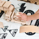 Wooden Tow Truck With Car - Jackson