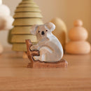 Wooden Koala With Branch