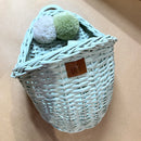 Wicker Wall Basket - Sage