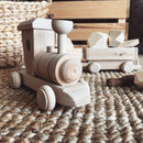 Wooden Toy Cargo Train Set - Pearl