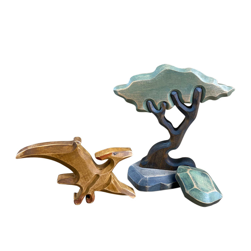 Wooden Toy Pteranodon Figure