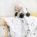 wooden push along dog